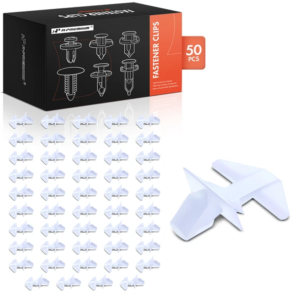 2012 Honda Accord 50 Pcs Nylon White Door Weatherstrip Clip A-Premium APRCF3574