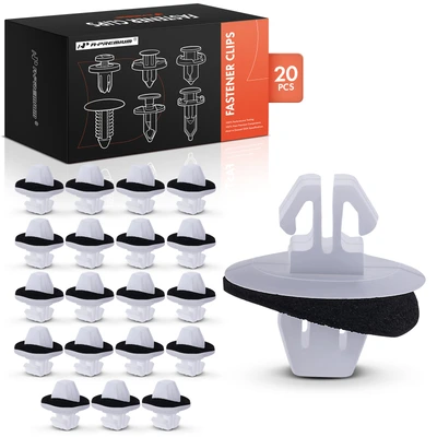 20 Pcs 9mm Nylon Rocker Panel Moulding Retainer Clips with Sealer