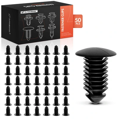 50 Pcs 9.5mm Nylon Trim Panel Retainer Clip