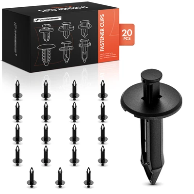 20 Pcs 11.11 mm Nylon Bumper Fascia Retainer Fasteners Push-Type