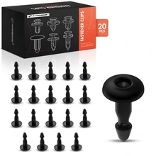 20 Pcs 4mm Nylon Cowl Screen Pin Retainer Clip Fender Fastener