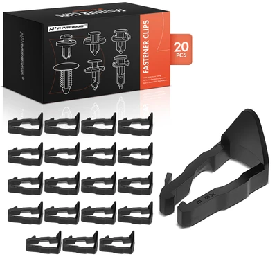 20 Pcs 9.525mm Nylon Black Fuel Line Retainer Clip