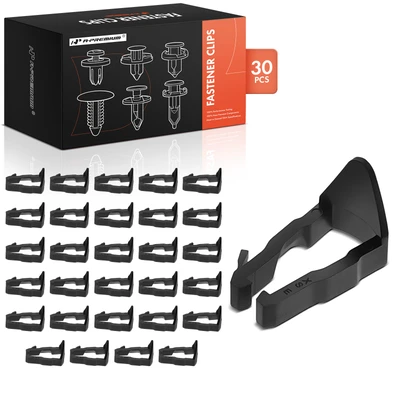30 Pcs 9.525mm Nylon Black Fuel Line Retainer Clip