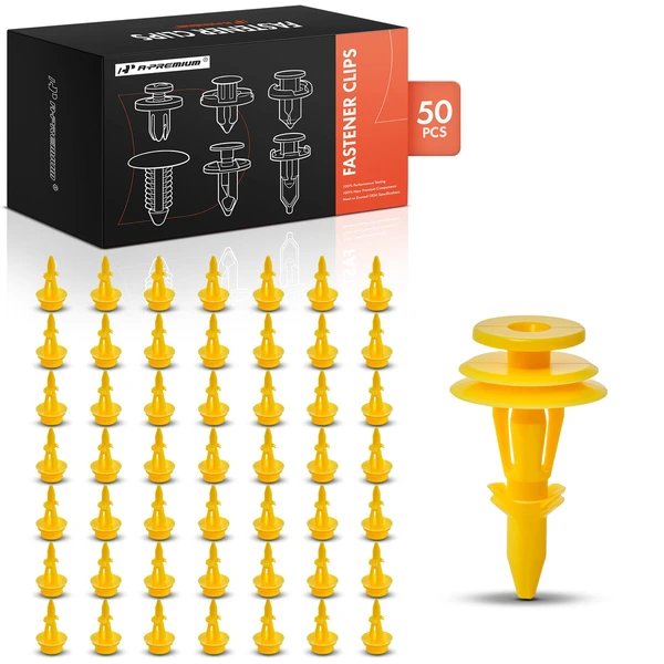 1993-2005 Jeep Grand Cherokee 50 Pcs Nylon Yellow Trim Panel & Tail Gate Retainer A-Premium APRCF3898