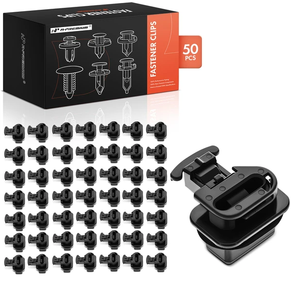 2009-2014 Acura TSX 50 Pcs Nylon Black Rear Seat Cushion Pad Clip A-Premium APRCF3688