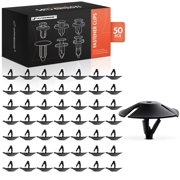 1983-1993 Dodge Ram 50 50 Pcs Nylon Black Hood Insulation & Fender Shield Retainer A-Premium APRCF3691