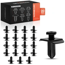 1989-1997 Ford Probe 20 Pcs 10mm Nylon Black Bumper Cover Retainer A-Premium APRCF3705