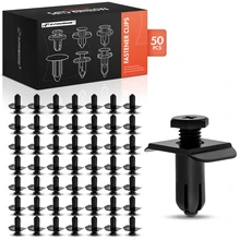 1989-1997 Ford Probe 50 Pcs 10mm Nylon Black Bumper Cover Retainer A-Premium APRCF3707
