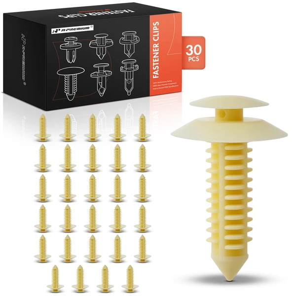 2010-2011 GMC Terrain 30 Pcs Nylon White Trim Panel Retainer A-Premium APRCF3718