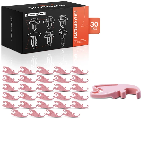 1986-1995 Mercury Sable 30 Pcs Nylon Pink Door Lock Pawl Right Hand Side Retainer Clip A-Premium APRCF3730