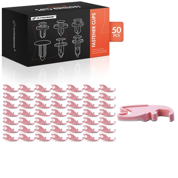 1986-1995 Mercury Sable 50 Pcs Nylon Pink Door Lock Pawl Right Hand Side Retainer Clip A-Premium APRCF3731