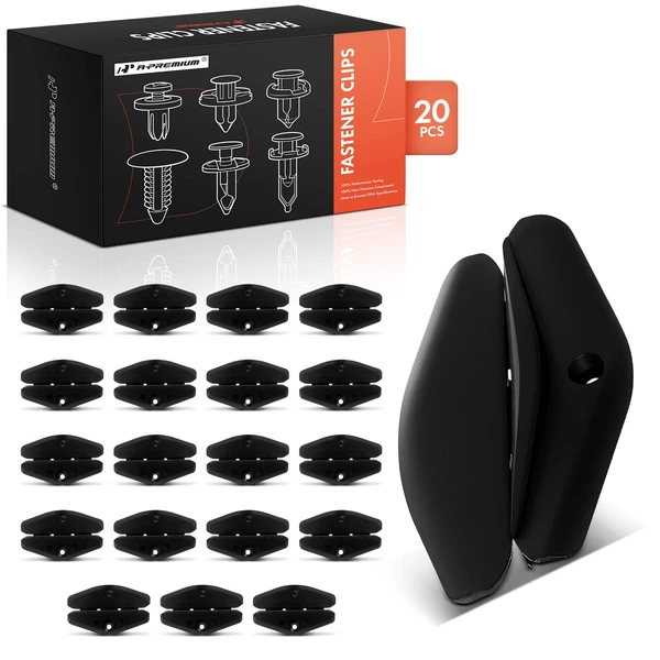 20 Pcs Nylon Black Door Window Guide A-Premium APRCF3744