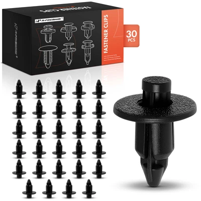 30 Pcs 6.3mm Nylon Door Trim Retainer Clip Push-Type