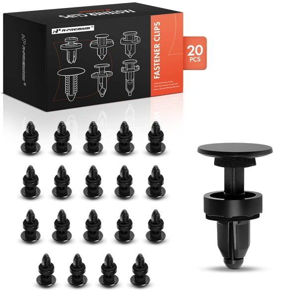 1996-2010 Acura RL 20 Pcs Nylon Black Grille Clip A-Premium APRCF3762