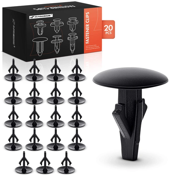 1997-1999 Acura CL 20 Pcs Nylon Black Cowl Top Retainer Clip A-Premium APRCF3774