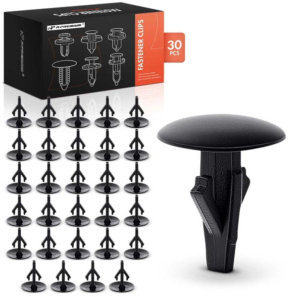 1997-1999 Acura CL 30 Pcs Nylon Black Cowl Top Retainer Clip A-Premium APRCF3775