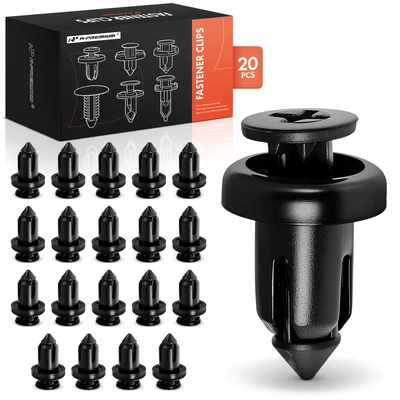 20 Pcs 9mm Nylon Bumper Cover Retainer Clip Screw-Type