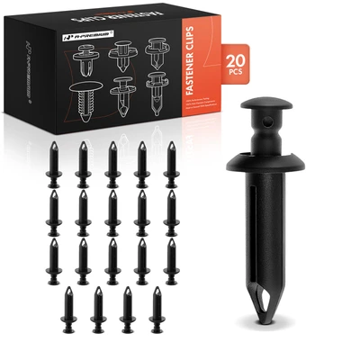 20 Pcs 8mm Nylon Rear Door Rocker Panel Retainer Clip Push-Type