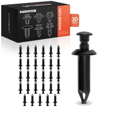 30 Pcs 8mm Nylon Rear Door Rocker Panel Retainer Clip Push-Type