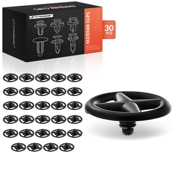 2003-2004 2006-2010 INFINITI M45 30 Pcs Nylon Black Hood Insulation Retainer A-Premium APRCF3798