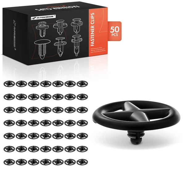 1983-1986 Nissan 720 50 Pcs Nylon Black Hood Insulation Retainer A-Premium APRCF3799