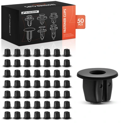 50 Pcs 8mm x 8mm Nylon Front Bumper Apron Nut Retainer Clip
