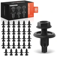 1988-2000 Honda Civic 30 Pcs 8mm Nylon Black Splash Shield Retainer A-Premium APRCF3819