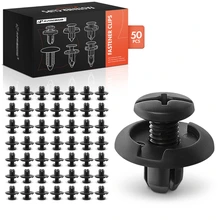 50 Pcs 8mm Nylon Bumper Hood Fender Splash Guard Retainer Clip