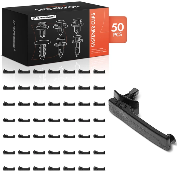 2001-2006 Acura MDX 50 Pcs Nylon Black Front Door Weatherstrip Retainer A-Premium APRCF4027