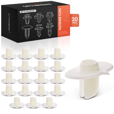 20 Pcs Nylon Bumper Grommet Nut Clip Nylon Retainer Fastener
