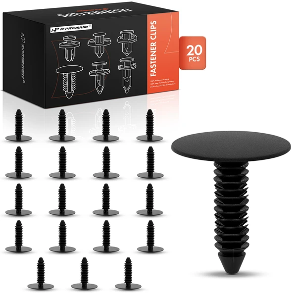 20 Pcs Nylon Black Headliner Trim Finish Panel Retainer A-Premium APRCF4064