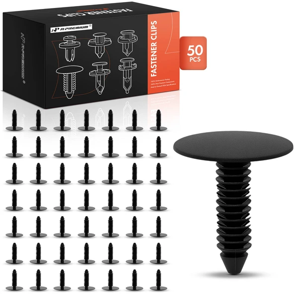 2006-2009 Hummer H3 50 Pcs Nylon Black Headliner Trim Finish Panel Retainer A-Premium APRCF4066