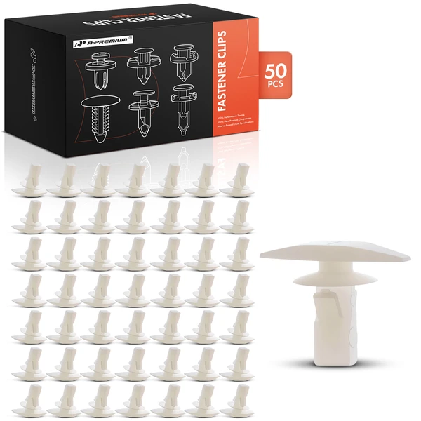 1994-1997 Ford Aspire 50 Pcs Nylon Natural Weatherstrip Retainer Clip A-Premium APRCF4078