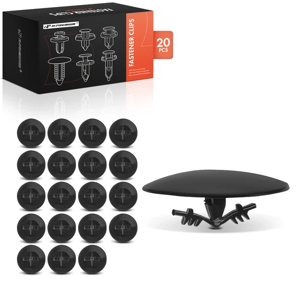 20 Pcs Nylon Black Hood Insulation Retainer A-Premium APRCF4079