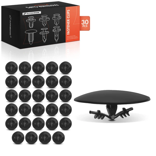 2003-2008 2010 Acura MDX 30 Pcs Nylon Black Hood Insulation Retainer A-Premium APRCF4080