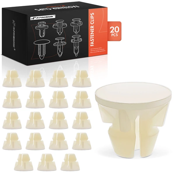 1992-1995 Lexus ES300 20 Pcs Nylon Natural Front Clearance Lamp Nut & Headlight Adjusting Nut A-Premium APRCF4082