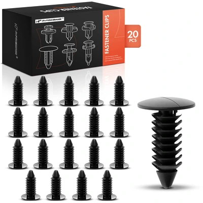 20 Pcs 7.9mm Nylon Radiator Grille Sight Shield Retainer Clip