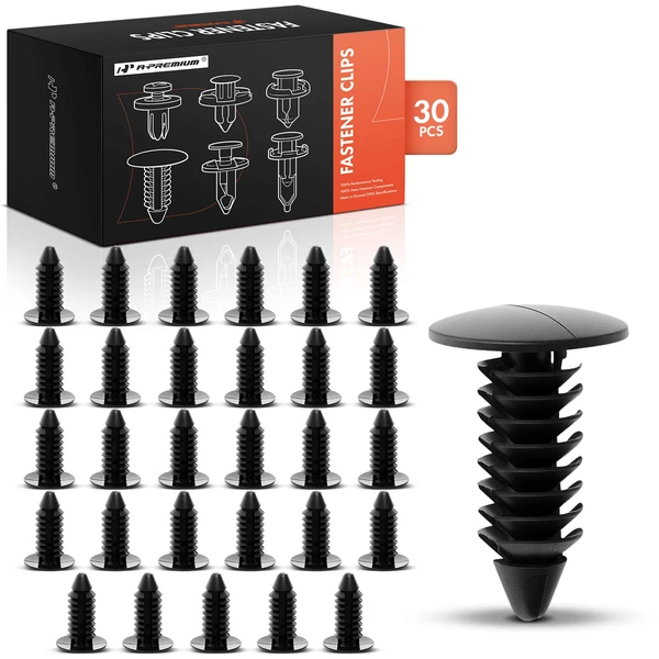 30 Pcs Nylon Black Head Air Bag Retainer A-Premium APRCF4086