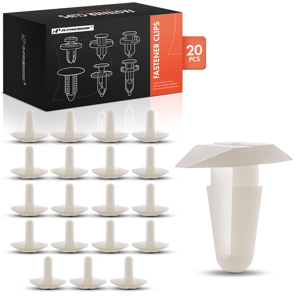 1992-1994 Acura Vigor 20 Pcs Nylon Natural Hood Seal Retainer Clip A-Premium APRCF4091