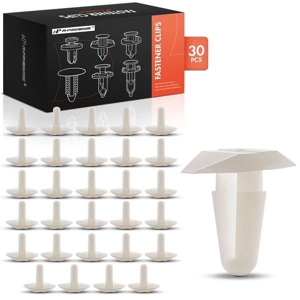 1992-1994 Acura Vigor 30 Pcs Nylon Natural Hood Seal Retainer Clip A-Premium APRCF4092