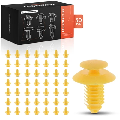 50 Pcs 9.5mm Nylon Door Trim Panel Retainer Clips