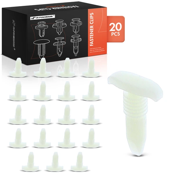 20 Pcs Nylon Natural Weatherstrip Retainer Clip A-Premium APRCF4103