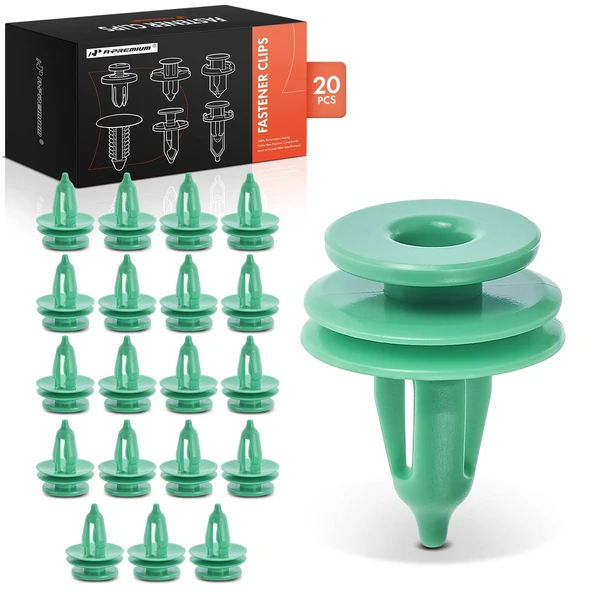 20 Pcs Nylon Green Door Panel Clip Trim Fastener A-Premium APRCF4110