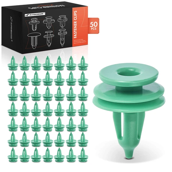 50 Pcs Nylon Green Door Panel Clip Trim Fastener A-Premium APRCF4112