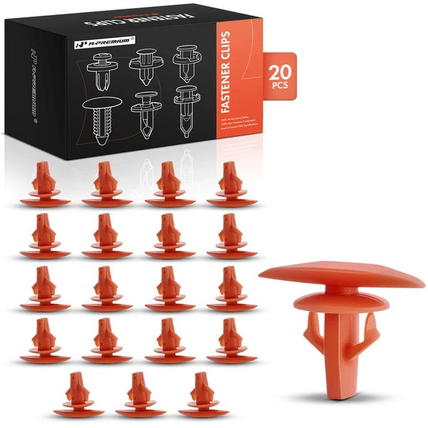 1997-1999 2001-2003 Acura CL 20 Pcs Nylon Orange Weatherstrip Retainer Clip A-Premium APRCF4122