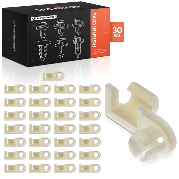 1988-1998 Chevrolet C2500 30 Pcs Nylon Natural Tailgate Rod Clip A-Premium APRCF4147