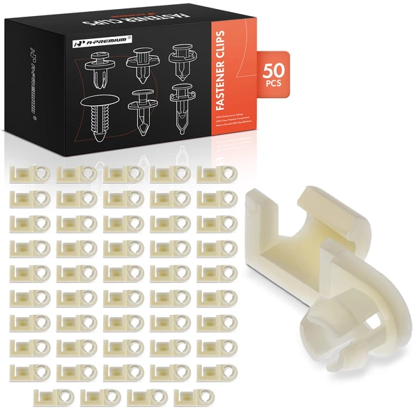 1988-1998 Chevrolet C3500 50 Pcs Nylon Natural Tailgate Rod Clip A-Premium APRCF4148