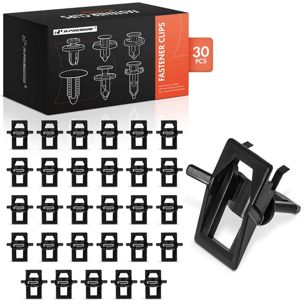 1978-1981 Oldsmobile Cutlass 30 Pcs Nylon Black Windshield Upper Garnish Molding Clip A-Premium APRCF4153