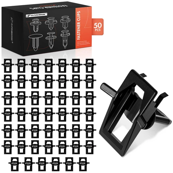 1978-1981 Oldsmobile Cutlass 50 Pcs Nylon Black Windshield Upper Garnish Molding Clip A-Premium APRCF4154