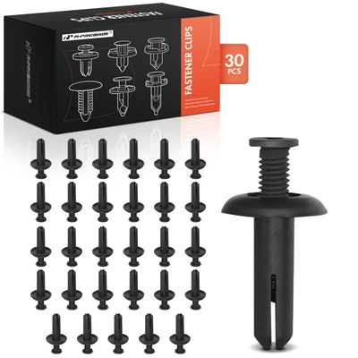 30 Pcs 8mm Nylon Front Bumper Cover Retainer Clip Screw-Type